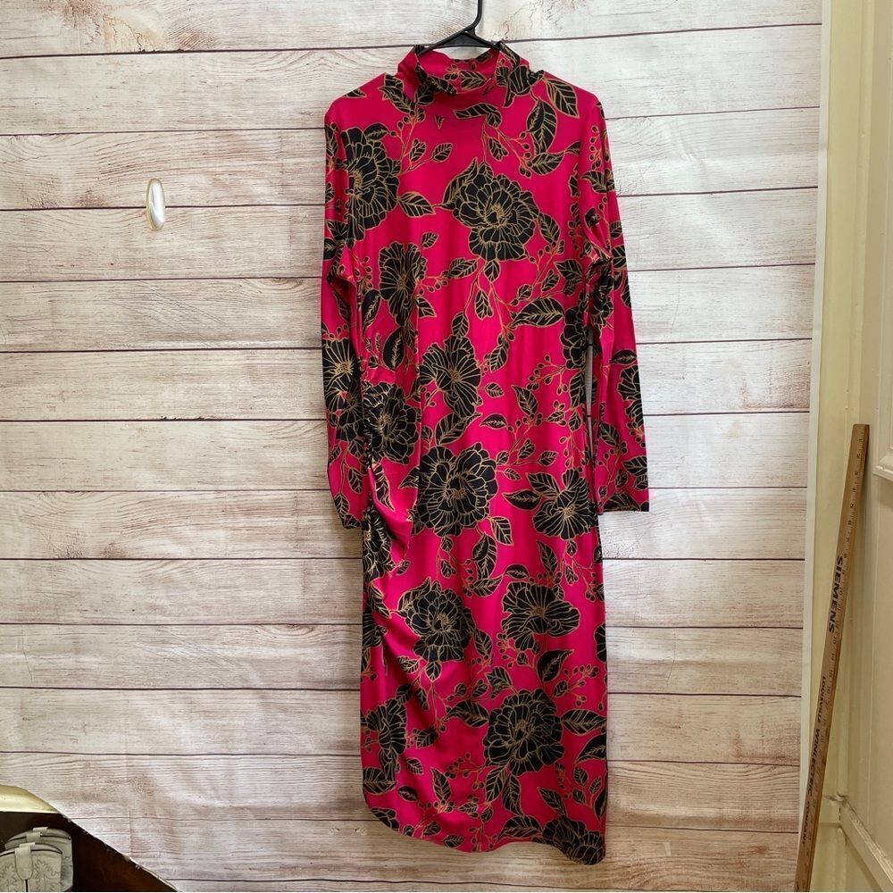 G.I.L.I. MAXI DRESS‎ IN RED FLORAL